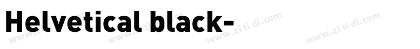 Helvetical black字体转换